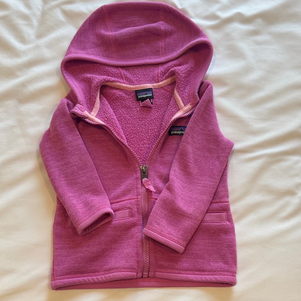Patagonia Kids' Magenta Fleece Hoodie